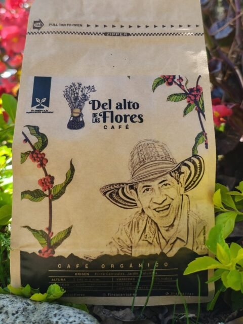 Empaque de Café del Alto de las Flores proceso lavado, 500 g